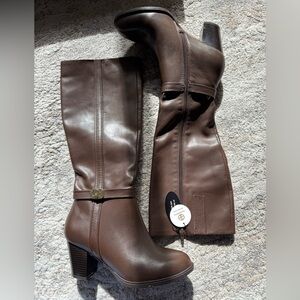 Giani Bernini Brown Raiven leather boots 8.5